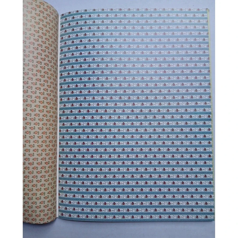 VINTAGE 'READY-TO-USE DOLLHOUSE WALLPAPER' KATZENBACH‎ & WARREN 1977 SIX DESIGNS